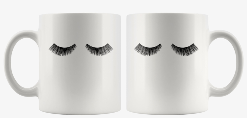Eyelashes Coffee Mug - Mug, transparent png