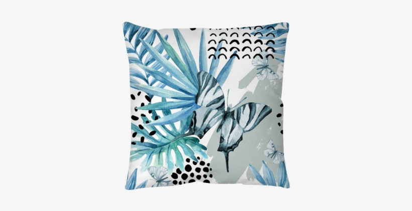 Watercolor Graphical Illustration - Art Print: Tanycya's Watercolor Butterfly Frame., 30x30in., transparent png