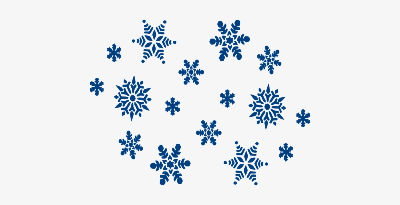 Snowflakes Blue Sky Winter Christmas Snow - Blue Snowflakes Clipart, transparent png