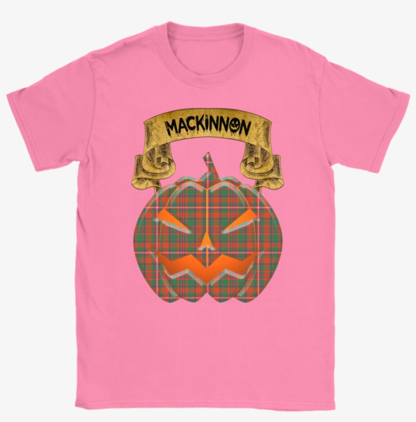 Mackinnon Ancient Tartan Jack O' Lantern T-shirt - Shirt, transparent png
