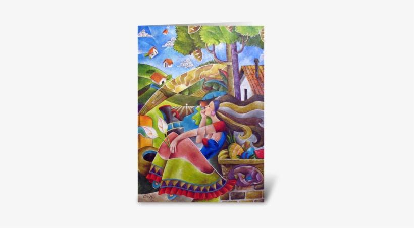 Dreaming Greeting Card - Greeting Card, transparent png