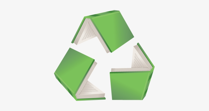 Recycle Symbol Made Of Books Recycle Symbol, Symbols, - Library Recycle, transparent png