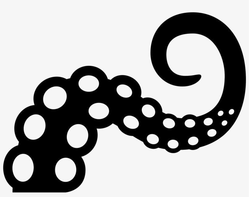 Svg Black And White Library Tentacles Icon - Tentacles Icon, transparent png
