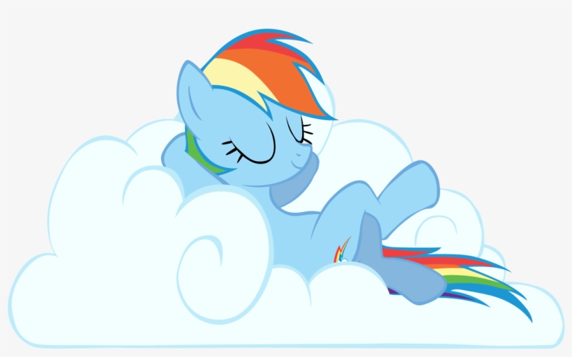 Personal Mlgisnot4me Rd On Cloud - My Little Pony Rainbow Dash, transparent png