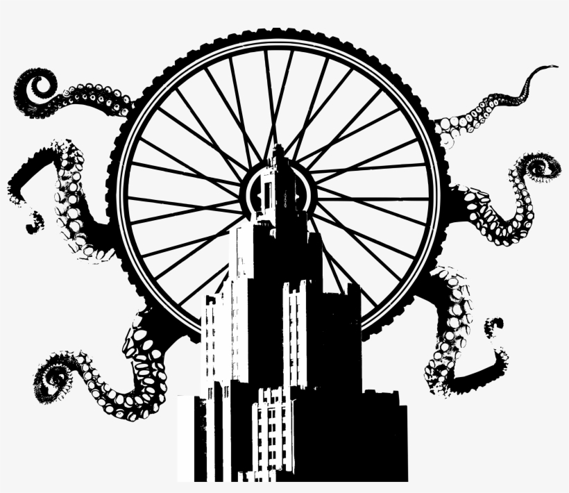 Tour De Tentacle - Bicycle Wheel Vector Free Download, transparent png