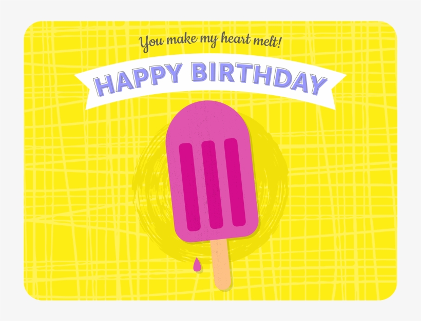 Popsicle Birthday 2x - Graphic Design, transparent png