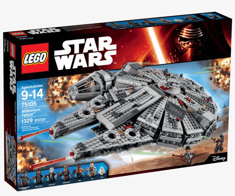 Millennium Falcon - Lego Star Wars Millennium Falcon (75105), transparent png