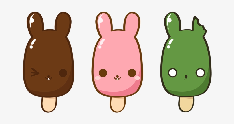 Image Bunnies By Yume Fran Deviantart Com On - Kawaii Popsicles, transparent png