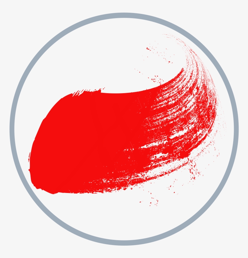 Red Paint Brush Stroke - Umyf, transparent png