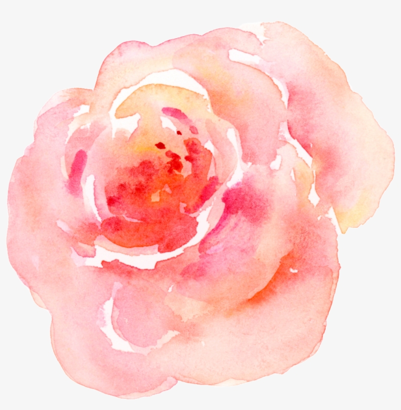 Pink Watercolor Flower Transparent - Pink Flower Watercolor Transparent, transparent png