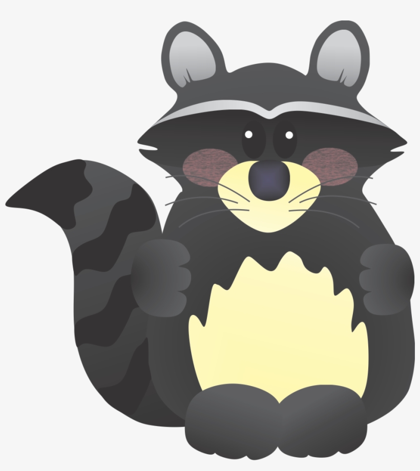 Raccoon Clip Art At Vector - Clip Art, transparent png