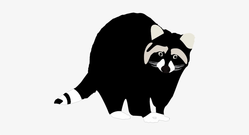 Black Raccoon Clipart - Raccoons Clipart Transparent, transparent png
