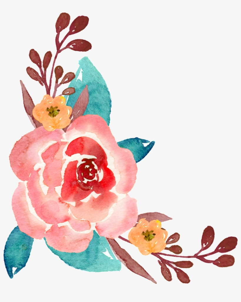 Hand Painted Floral Free Matting Material - 花草 水彩, transparent png