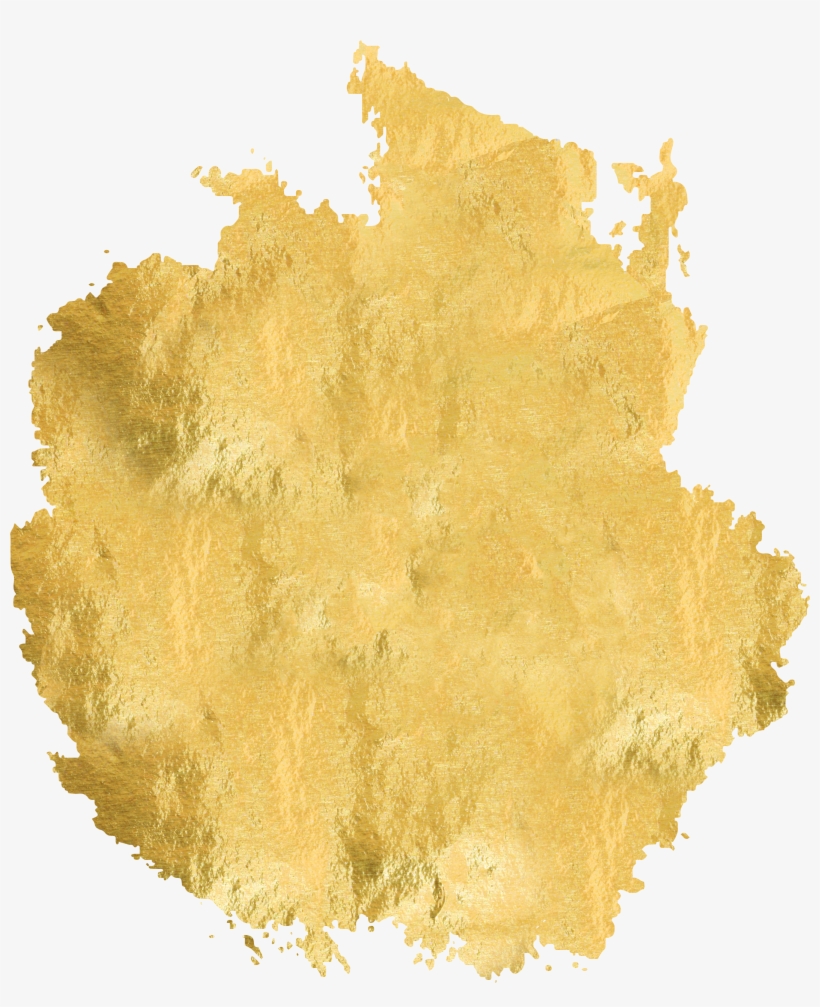 Use - Gold Watercolor Splatter Png, transparent png