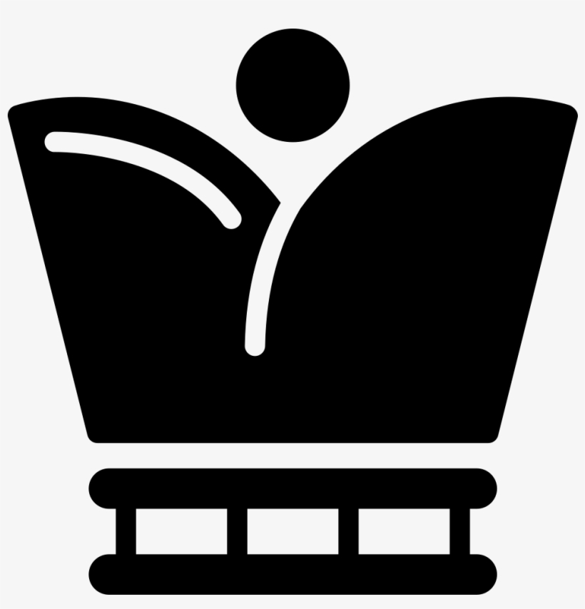 Royal Crown Variant Silhouette With Circle Shape Comments - Silhouette, transparent png