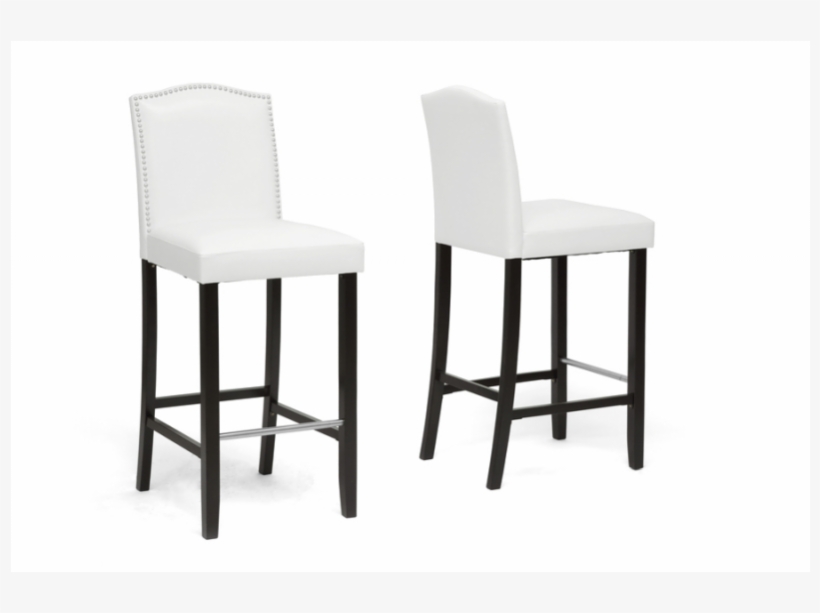 Baxton Studio 'libra' Modern Bar Stools With Nailhead, transparent png
