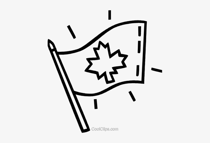Canadian Flag Royalty Free Vector Clip Art Illustration - Illustration, transparent png
