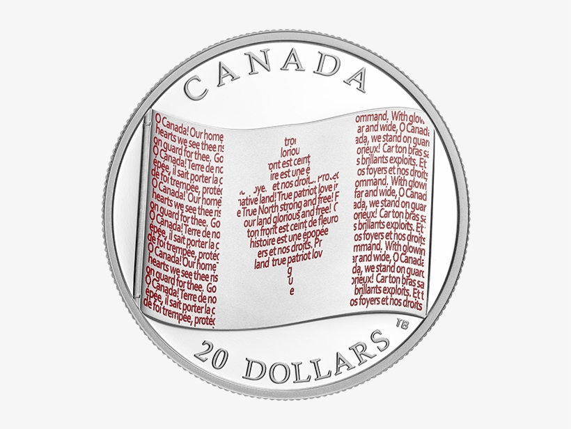 Pure Silver Coloured Coin - Happy Canada Day 2018, transparent png