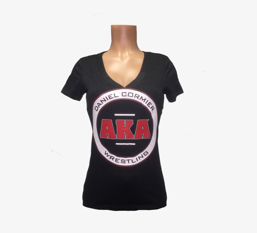 Women's Daniel Cormier Aka Wrestling Black Deep V Neck - Daniel Cormier Shirt, transparent png