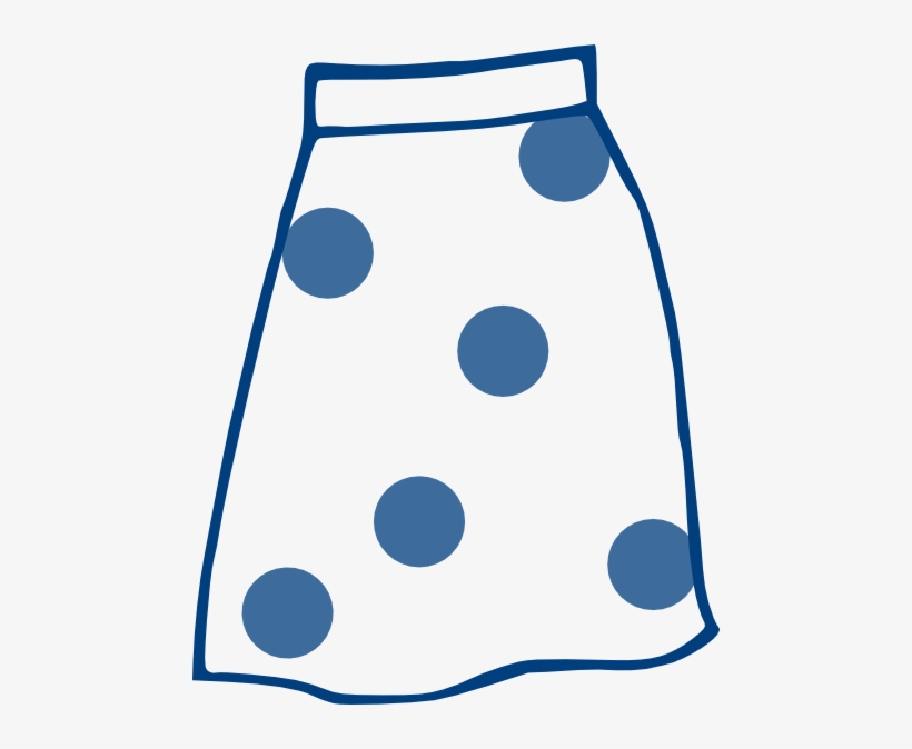 Blue Dot Skirt Svg Clip Arts 474 X 594 Px, transparent png