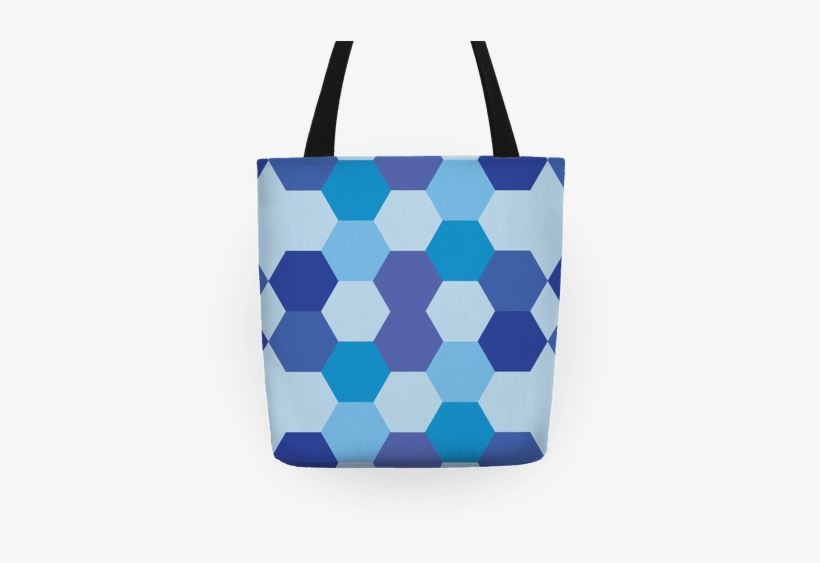 Blue Hexagon Pattern Tote - Tote Bag, transparent png