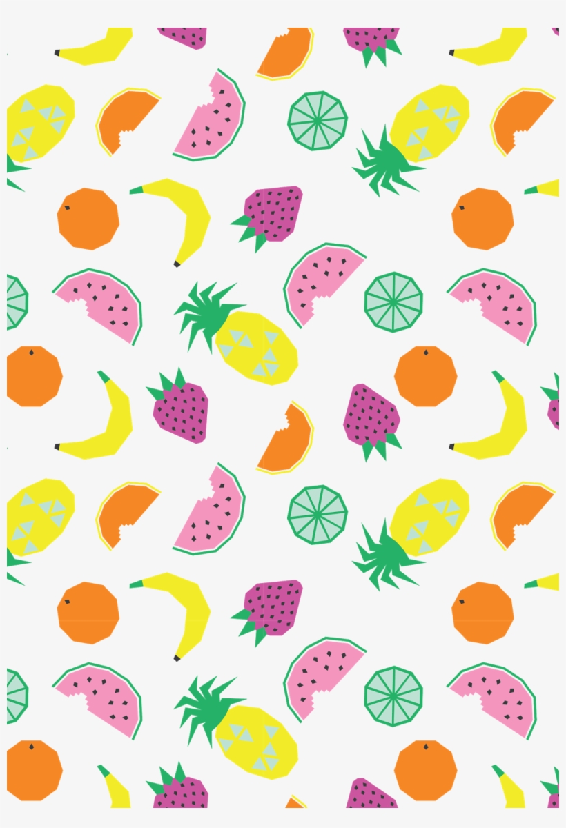 Spring Pattern Png Jpg Free Stock - Fruit Print, transparent png