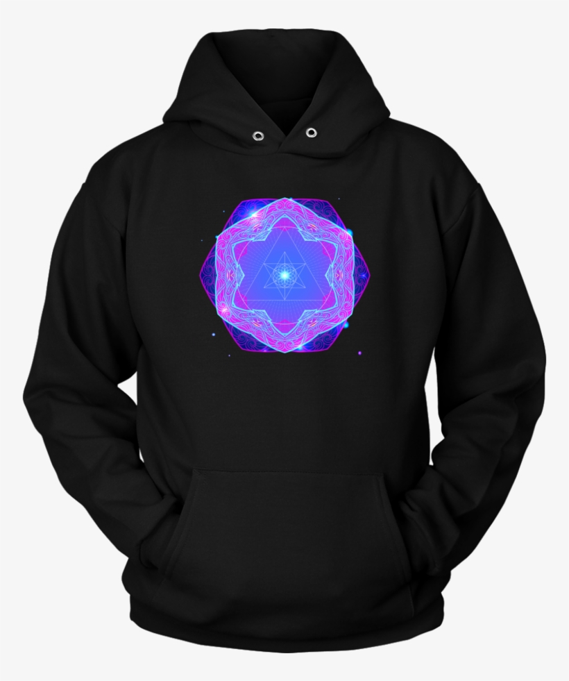 Mandalamerch Sacred Geometry Neon Unisex Hoodie - Dad - A Daughters First Love, transparent png