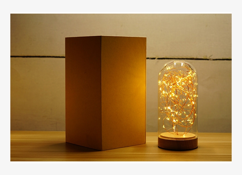Led String Lights In Glass Dome - Light-emitting Diode, transparent png