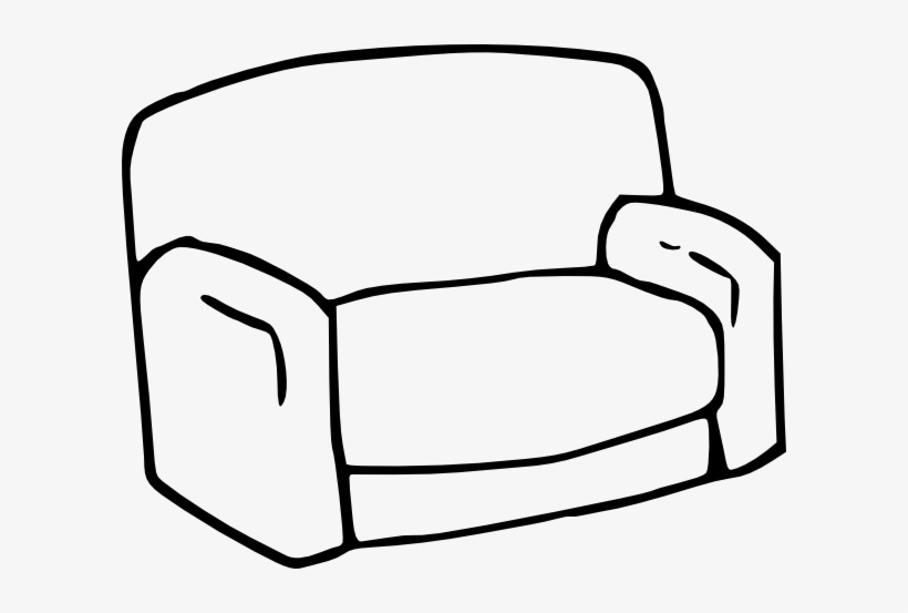 Shield Clipart Black And White - Sofa Clipart, transparent png