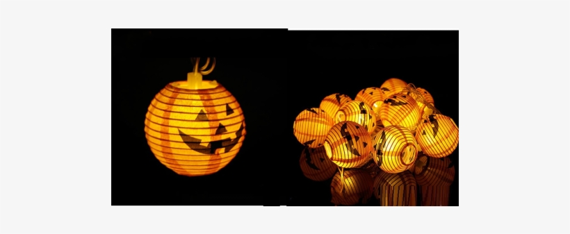 Halloween Strig Lights2-500x426 - Paper Lantern, transparent png
