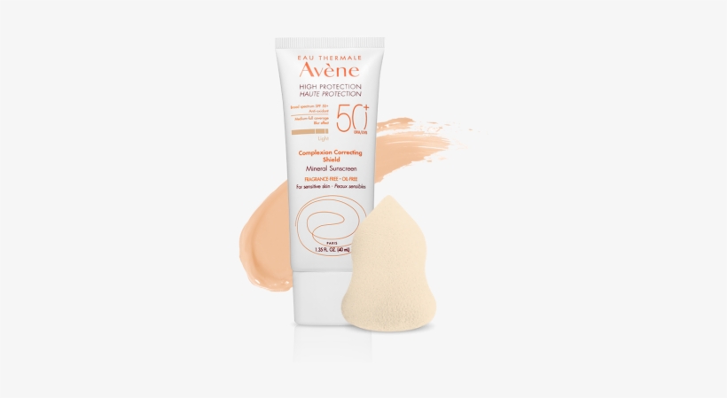 Tinted Sunscreen Spf 50 - Avene Complexion Correcting Shield Light, transparent png