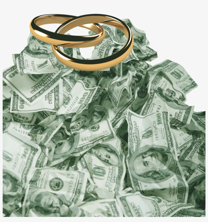 Wedding Rings On Pile Of Do - Marry Money, transparent png