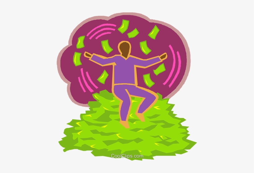 Man Sitting On A Pile Of Money Royalty Free Vector - Vector Graphics, transparent png