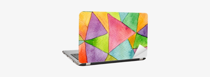 Abstract Watercolor Painted Geometric Pattern Background - Mise En Suspens De Soi Chez Le Sujet Etat-limite, transparent png