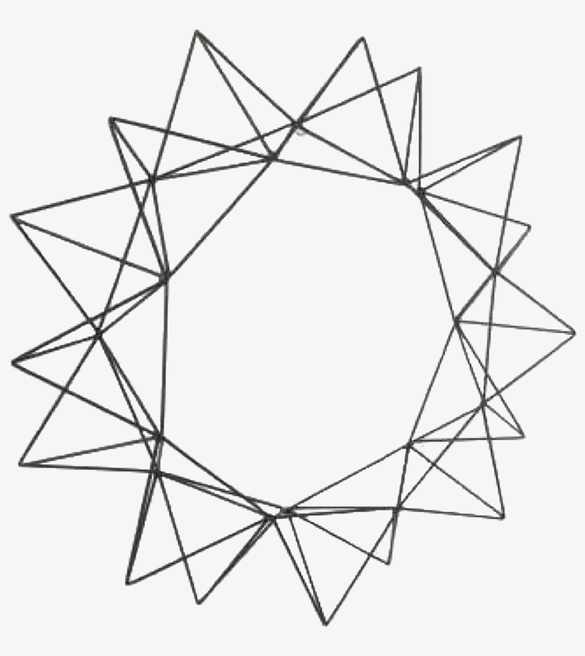Geometric Wreath Ii - Geometric Wreath Png, transparent png