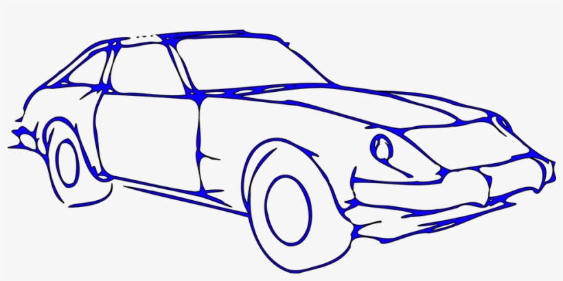 Designer Drawing Car - Black And White Car Clipart, transparent png