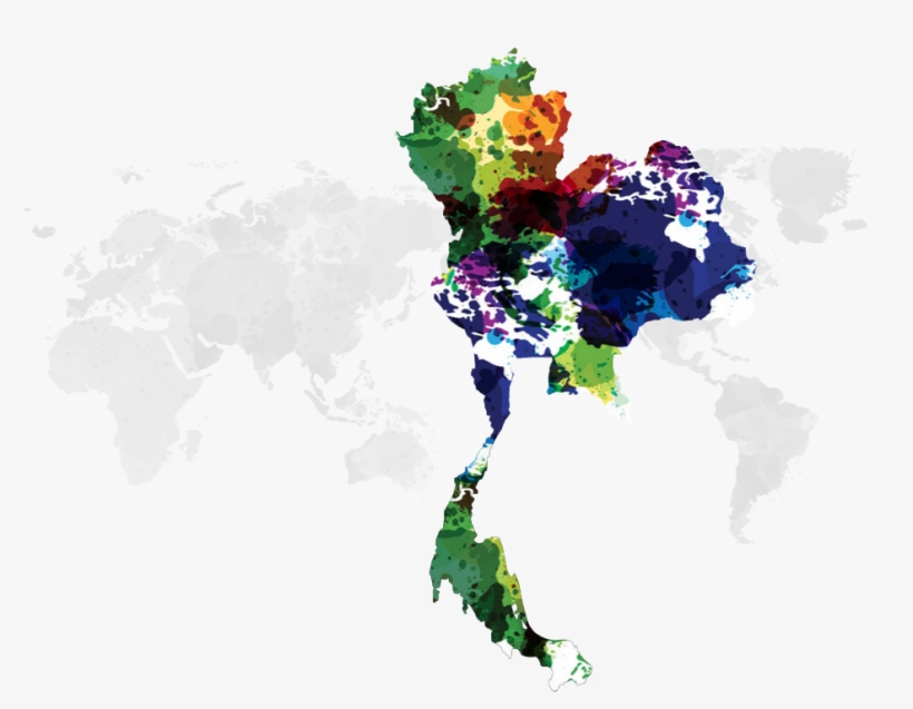 Thailand - World Map, transparent png