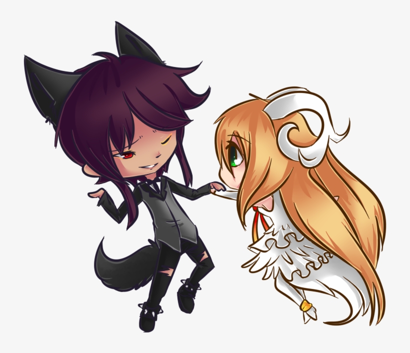 Anime Wolf And Sheep, transparent png