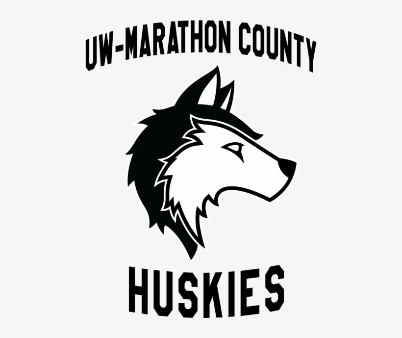 County Huskies Logo Black - University Of Wisconsin Marathon County Logo, transparent png