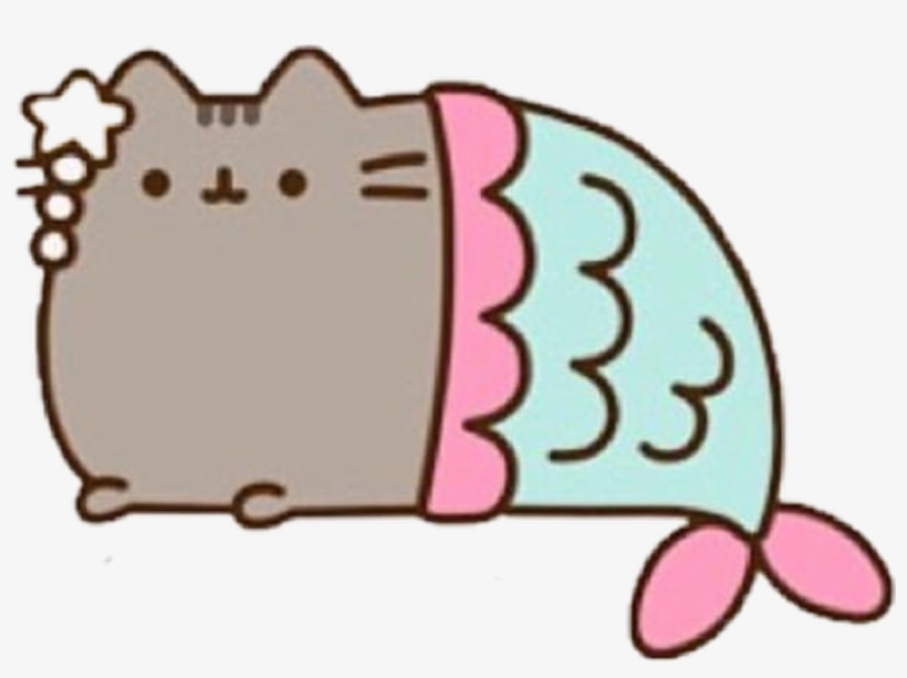 #love #martina #mermaid #pusheen #cat #sticker - Pusheen The Cat Mermaid, transparent png