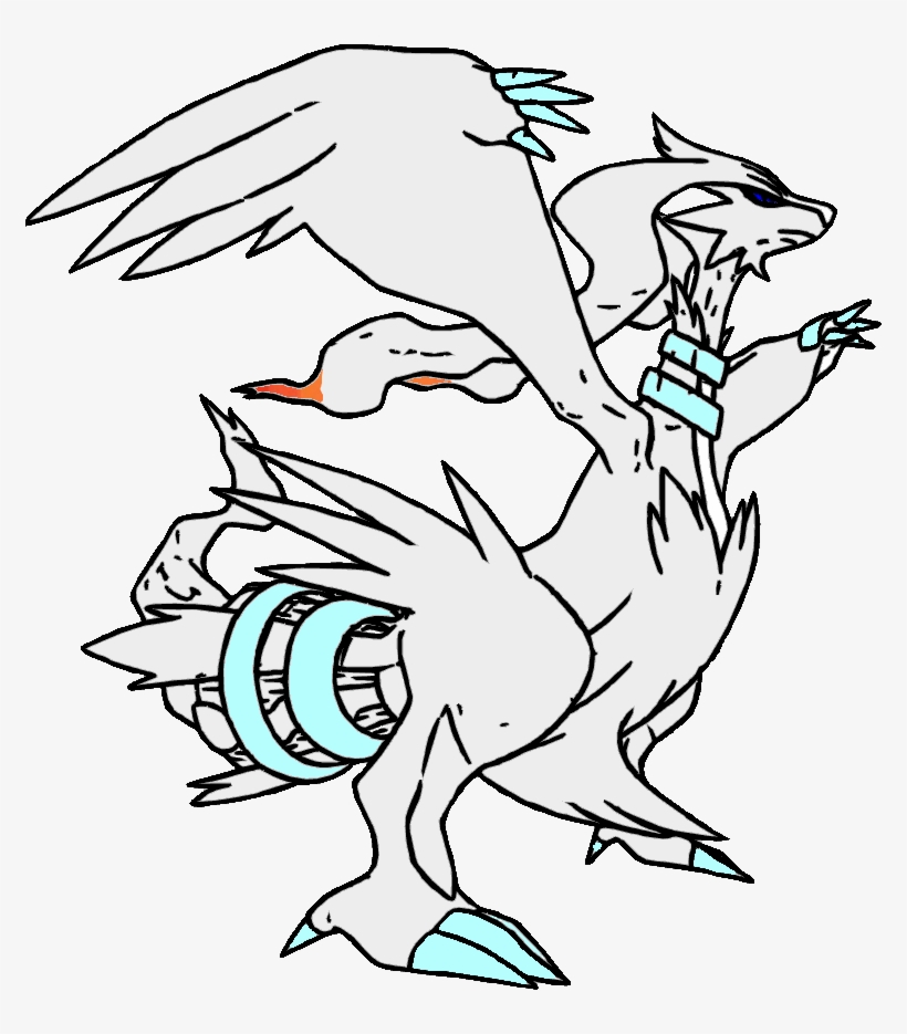 Pokemon coloring pages reshiram