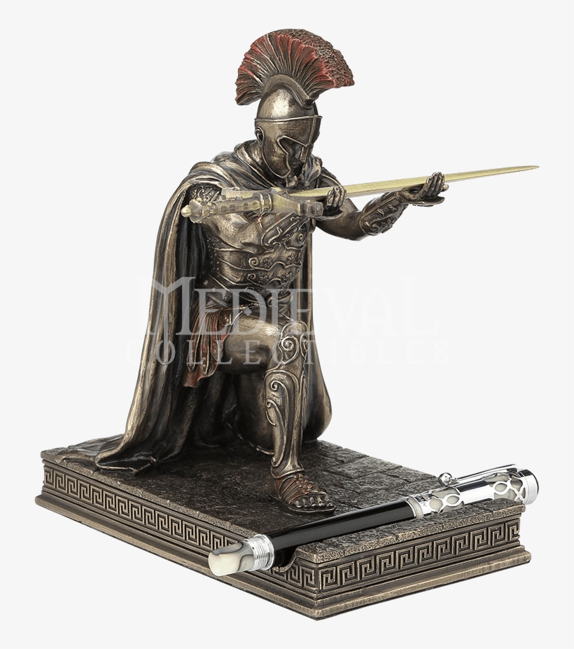 Roman Commander Pen Holder With Letter Opener Sword - Stojak Na Długopis Rycerz, transparent png