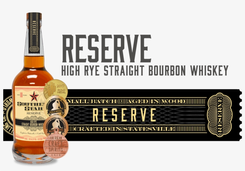 Southern Star 10 Year Reserve High Rye Straight Bourbon - American Whiskey, transparent png