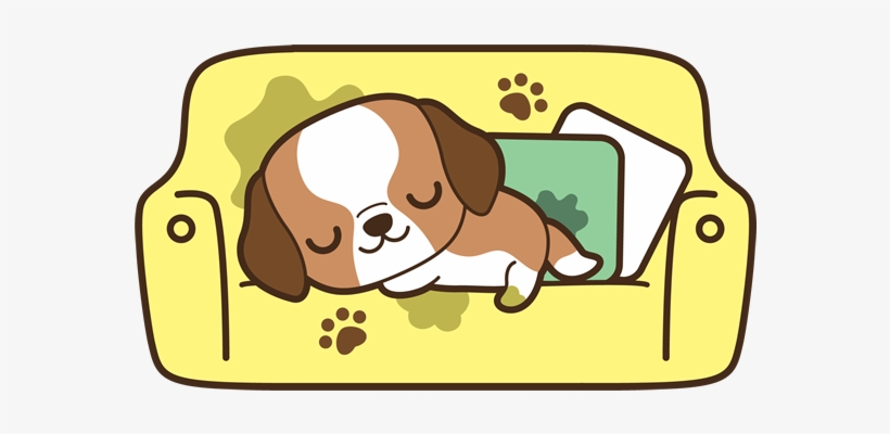Dog Nap On Sofa - Dog, transparent png