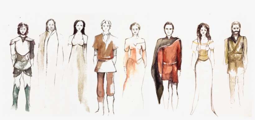 Arthurian Romeo And Juliet - Romeo And Juliet Characters Sketch, transparent png
