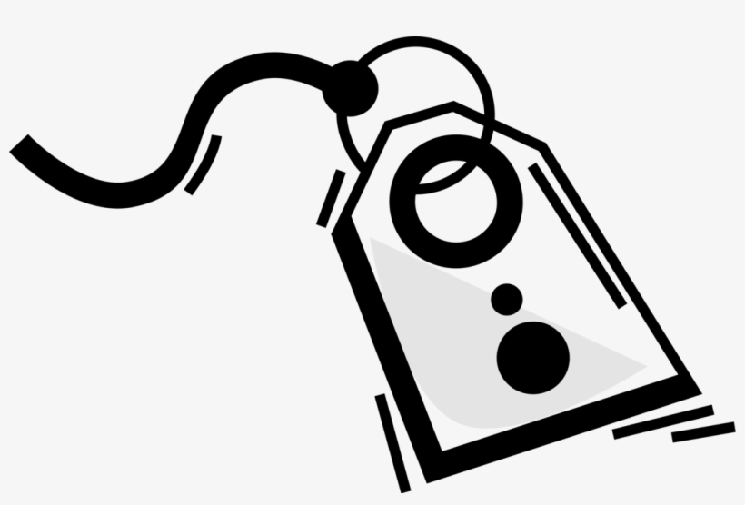 Svg Black And White Merchandise Tag Image Illustration, transparent png