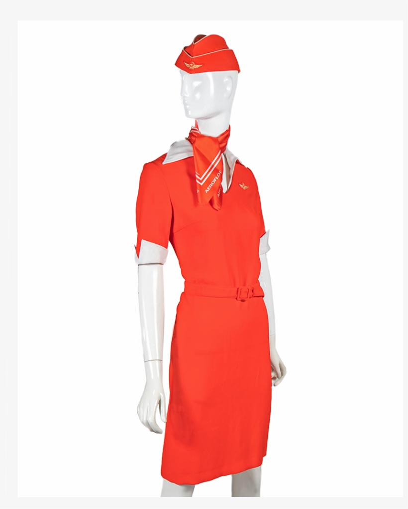 Aeroflot Airlines Soviet/russian Red Mandarin 2000s - Costume, transparent png