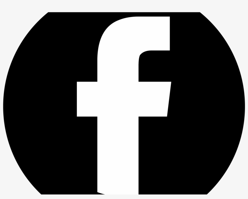 Facebook Black Circle - Cross, transparent png