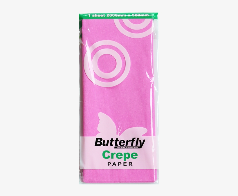 Butterfly Crepe Paper Folds Pink - Art Paper, transparent png