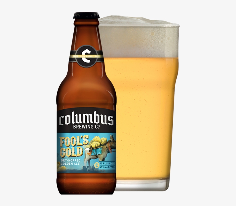Cbc Fool's Gold Bottle And Glass - Cbc Thunderlips, transparent png